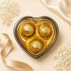 Bhrata Shri Rakhi with Golden Luxe Heart Box