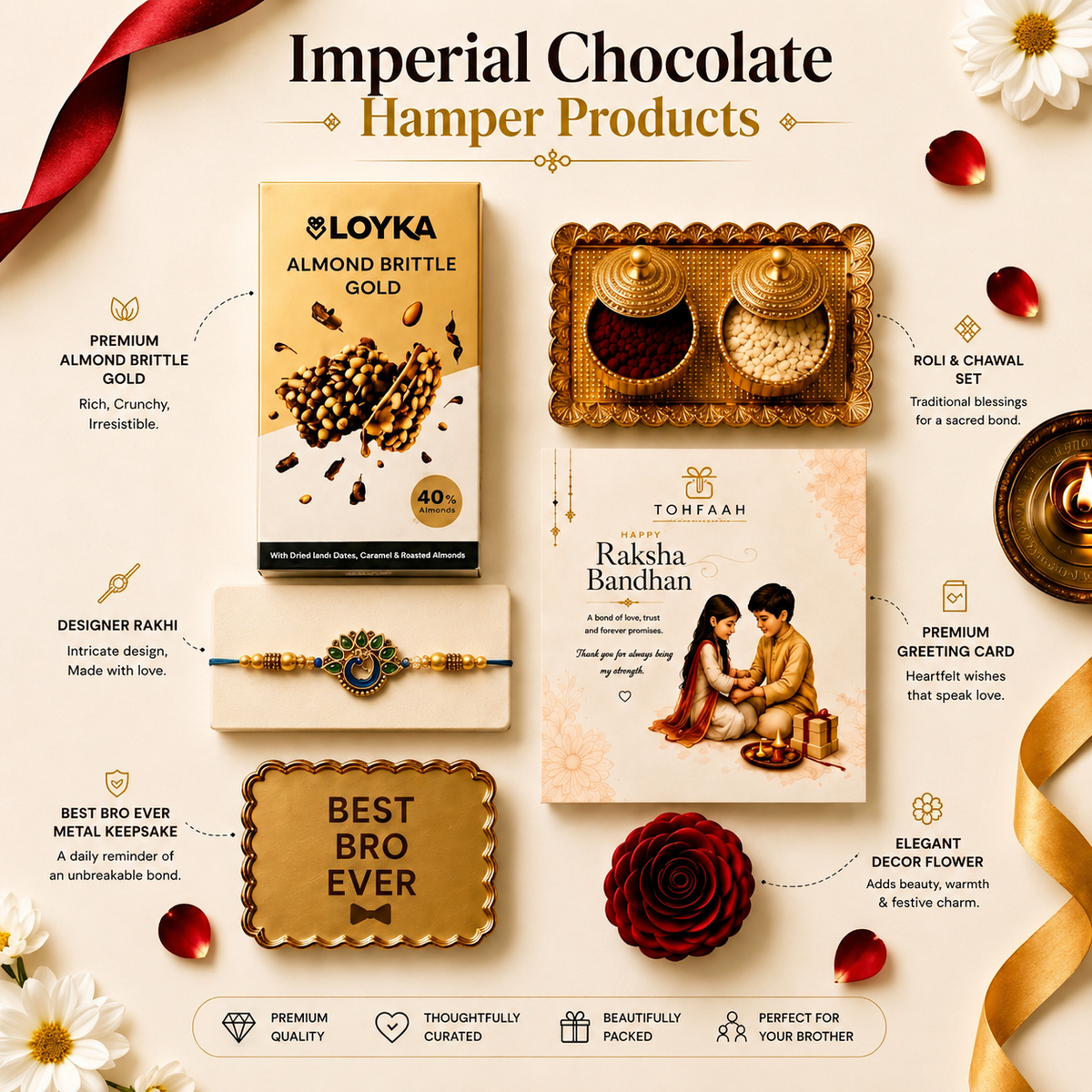 Mor Pankh Rakhi with Imperial Chocolate Box